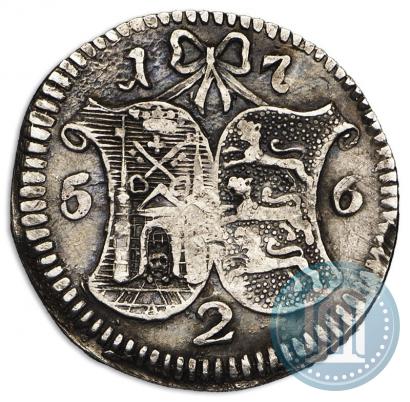 Picture 2 kopecks 1756 year  "For Livonia"
