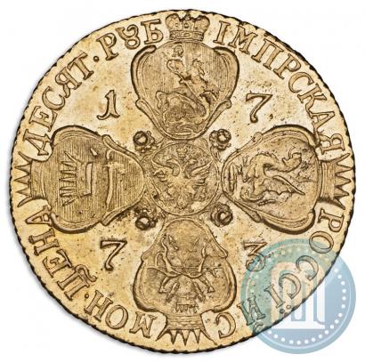 Picture 10 roubles 1773 year СПБ 