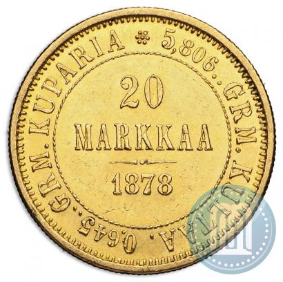 Picture 20 markkaa 1878 year S 