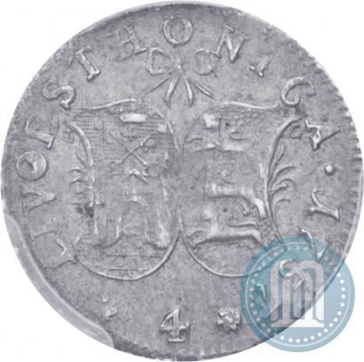 Фото 4 копейки 1757 года  "Ливонез"