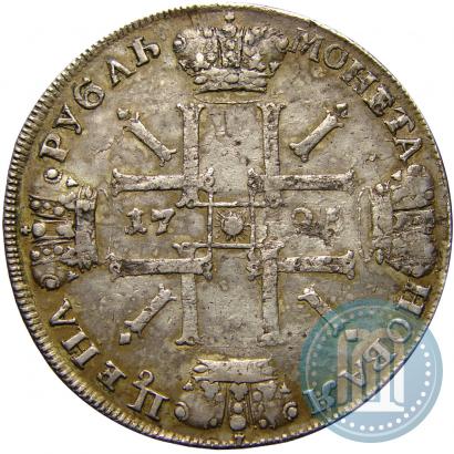 Фото 1 рубль 1725 года СПБ "Солнечный в латах"