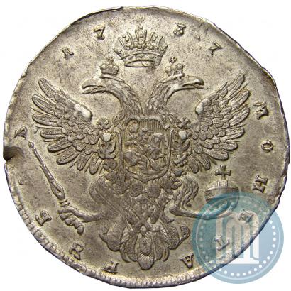 Picture 1 rouble 1737 year  "Moscow type"