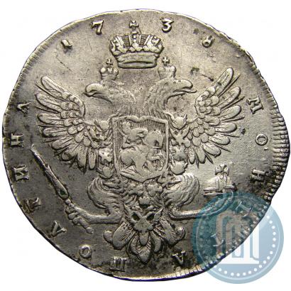 Picture Poltina 1738 year СПБ "Petersburg type"