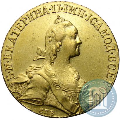 Picture 10 roubles 1766 year СПБ 