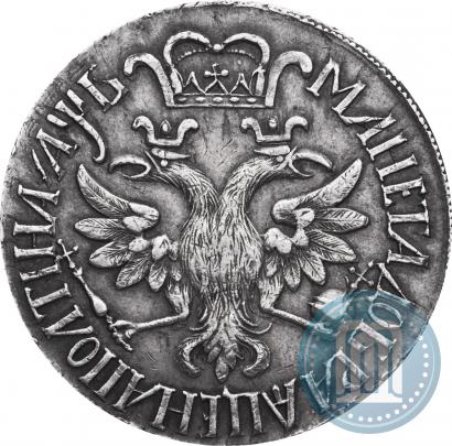 Фото Полтина 1702 года  "Без лент у венка"