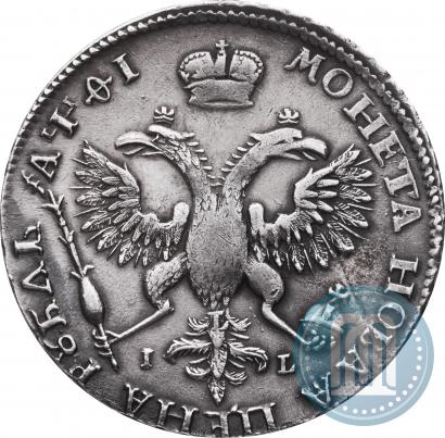 Фото 1 рубль 1719 года OK-IL-L "Портрет в латах"