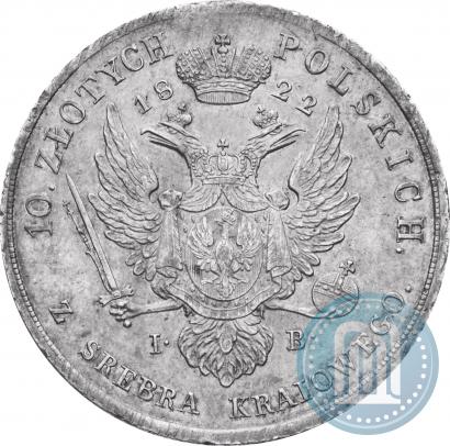 Picture 10 złotych 1822 year IB 