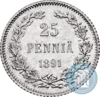 Picture 25 pennia 1891 year L 