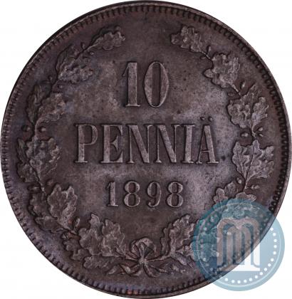 Фото 10 пенни 1898 года  