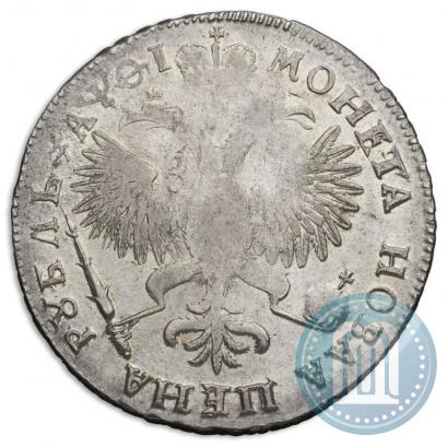 Фото 1 рубль 1719 года OK "Портрет в латах"