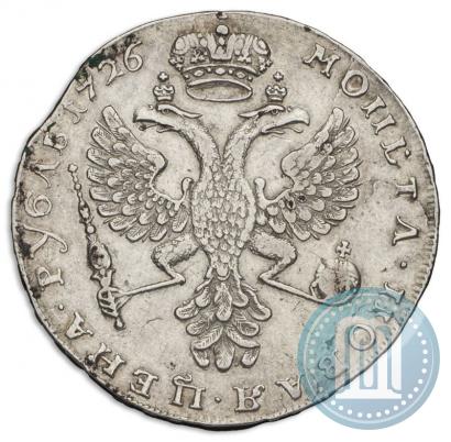 Picture 1 rouble 1726 year  "Moscow type, portrait turned to the left"