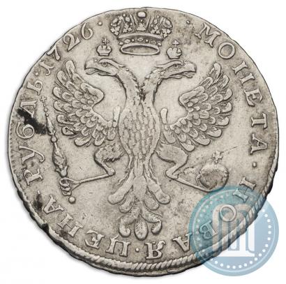 Picture 1 rouble 1726 year  "Moscow type, portrait turned to the left"