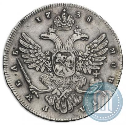 Picture 1 rouble 1738 year  "Moscow type"