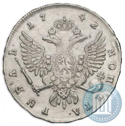 Picture 1 rouble 1742 year ММД 