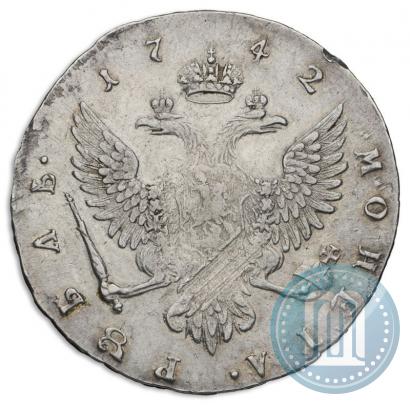 Picture 1 rouble 1742 year ММД 