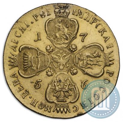 Picture 10 roubles 1756 year СПБ 
