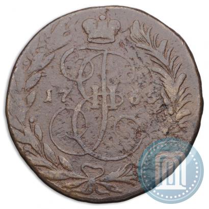 Picture 2 kopecks 1765 year ЕМ 