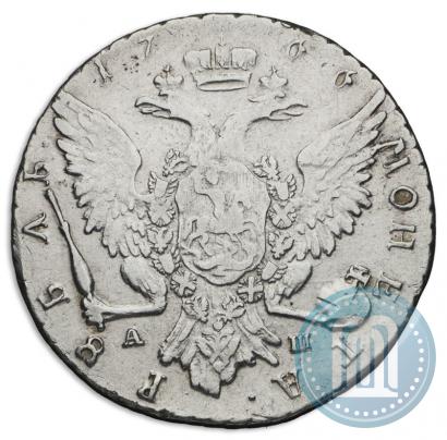 Picture 1 rouble 1766 year СПБ-АШ-Т.I. 