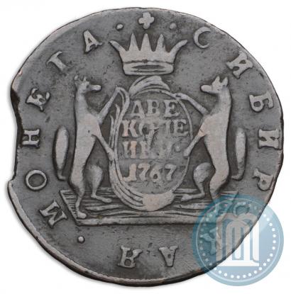 Picture 2 kopecks 1767 year  