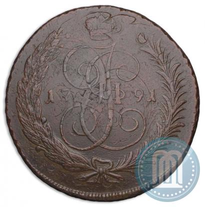 Picture 5 kopecks 1791 year ЕМ "Paul's restrike"