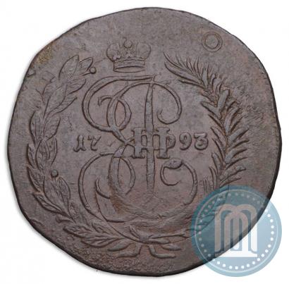 Фото 2 копейки 1793 года ЕМ "Павловский перечекан"