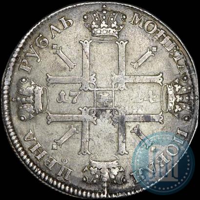 Picture 1 rouble 1724 year СПБ "Sun rouble, portrait in armour"