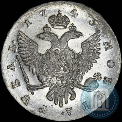 Picture 1 rouble 1743 year СПБ 