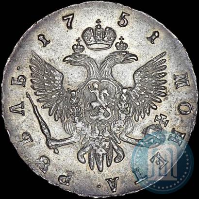 Фото 1 рубль 1751 года СПБ 