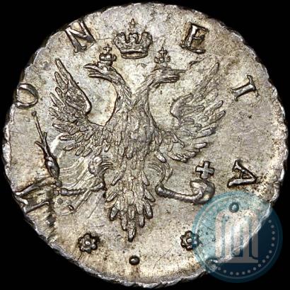 Picture 4 kopecks 1757 year  "For Livonia"