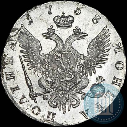 Фото Полтина 1758 года СПБ-НК 
