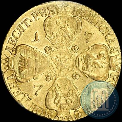Picture 10 roubles 1774 year СПБ 