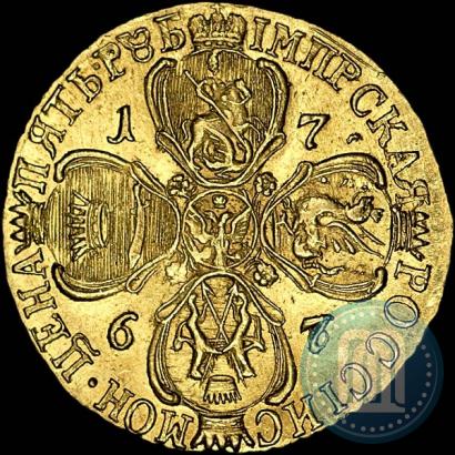 Picture 5 roubles 1767 year СПБ 
