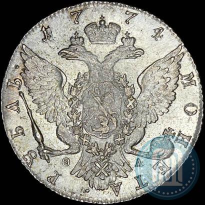Picture 1 rouble 1774 year СПБ-ФЛ 