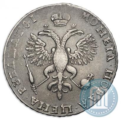 Фото 1 рубль 1719 года OK-L "Портрет в латах"