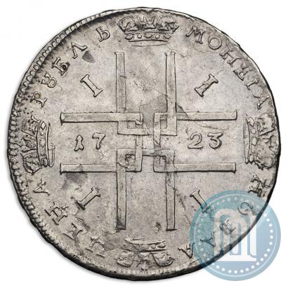 Фото 1 рубль 1723 года  "Портрет в античных доспехах"