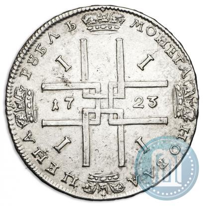 Picture 1 rouble 1723 year  "Portrait in ancient armour"