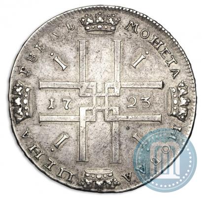 Фото 1 рубль 1723 года  "Портрет в античных доспехах"