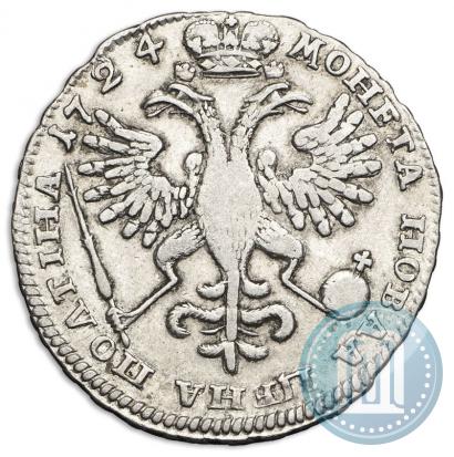 Picture Poltina 1724 year  "Portrait in ancient armour"