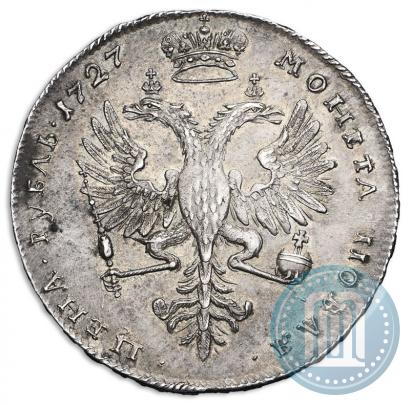 Picture 1 rouble 1727 year  "Moscow type, portrait turned to the right"