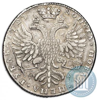 Picture 1 rouble 1727 year СПБ "High haircut"