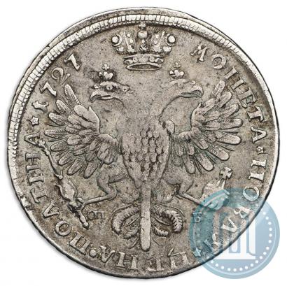 Фото Полтина 1727 года СПБ "Петербургский тип, портрет вправо"