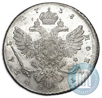 Picture 1 rouble 1738 year СПБ "Petersburg type"