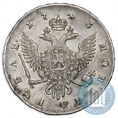 Picture 1 rouble 1743 year СПБ 