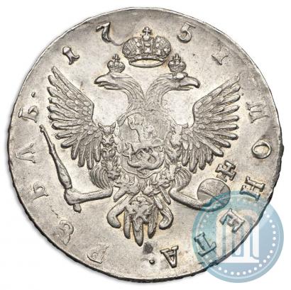Picture 1 rouble 1751 year СПБ 