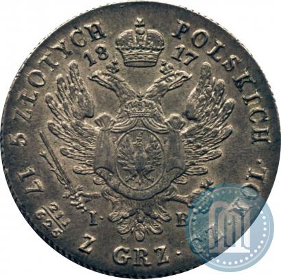 Picture 5 złotych 1817 year IB 