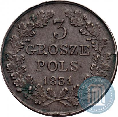 Picture 3 grosze 1831 year KG "Polish uprising"