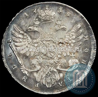 Picture 1 rouble 1738 year  "Moscow type"