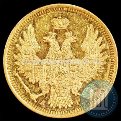 Picture 5 roubles 1851 year СПБ-АГ 