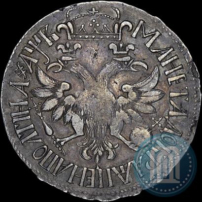 Фото Полтина 1702 года  "Без лент у венка"