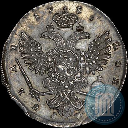 Picture 1 rouble 1738 year СПБ "Petersburg type"